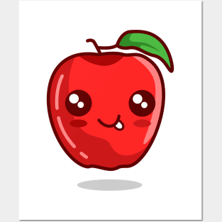 apple cute react Posters and Art